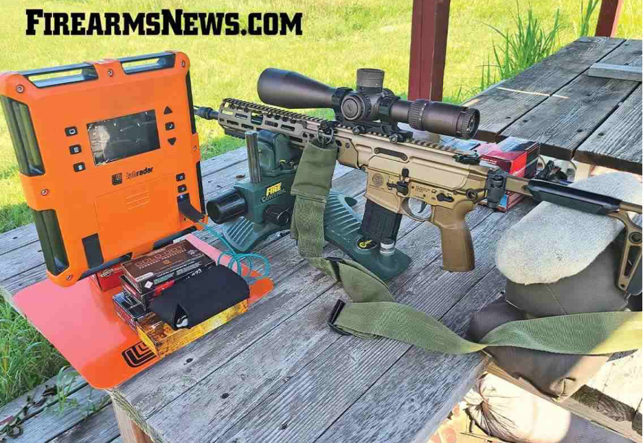 Тест был проведен на расстоянии 100 ярдов. Прицел Vortex 6-36×56 мм Razor HD Gen III был установлен для стрельбы с упора с использованием крепления Geissele Super Precision 34 мм